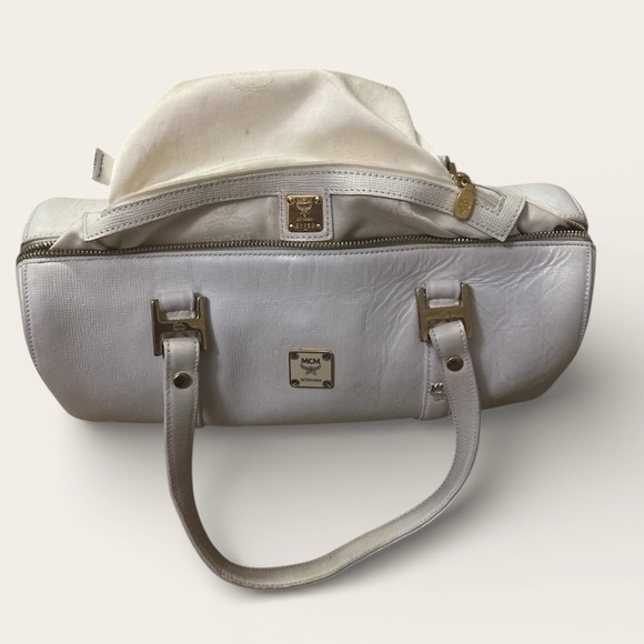 MCM Papillon barrel bag (white) - Picture 7 of 8